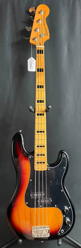 Squier Classic Vibe 70's Precision Bass 4-String Bass Guitar 3-Tone Sunburst (195) image 1