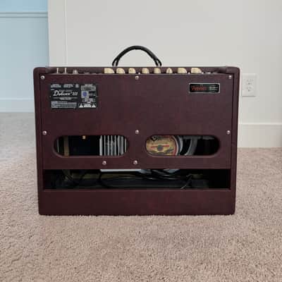 Fender Hot Rod Deluxe III "Creamy Wine Two-Tone" FSR Limited Edition 3-Channel 40-Watt 1x12" Guitar Combo 2014 - Wine Red / Cream image 5