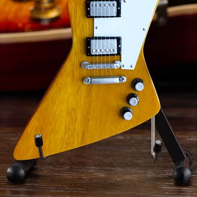 Lynyrd Skynyrd Allen Collins Natural Guitar Replica Miniature Collectible image 6