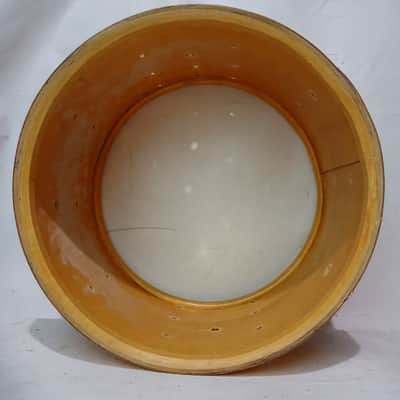 Ludwig 10x14"Marching Snare Drum Gold Sparkle/Black Cortex 3Ply Vintage70s Maple image 6