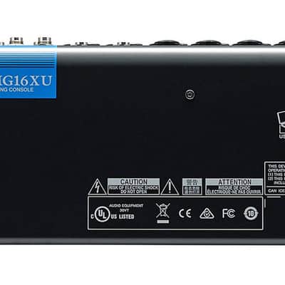 Yamaha MG16XU Rack Mountable 16-Input USB Mixer, Built-In Effects, 20.bit-192kHz Frequency, 10x Mic Inputs. image 3