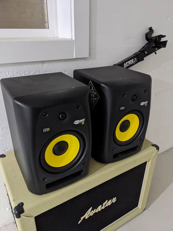 KRK RP-8 Rokit G2 2-Way 8" Active Studio Monitor (Pair) 2009 - 2013 Yellow image 1