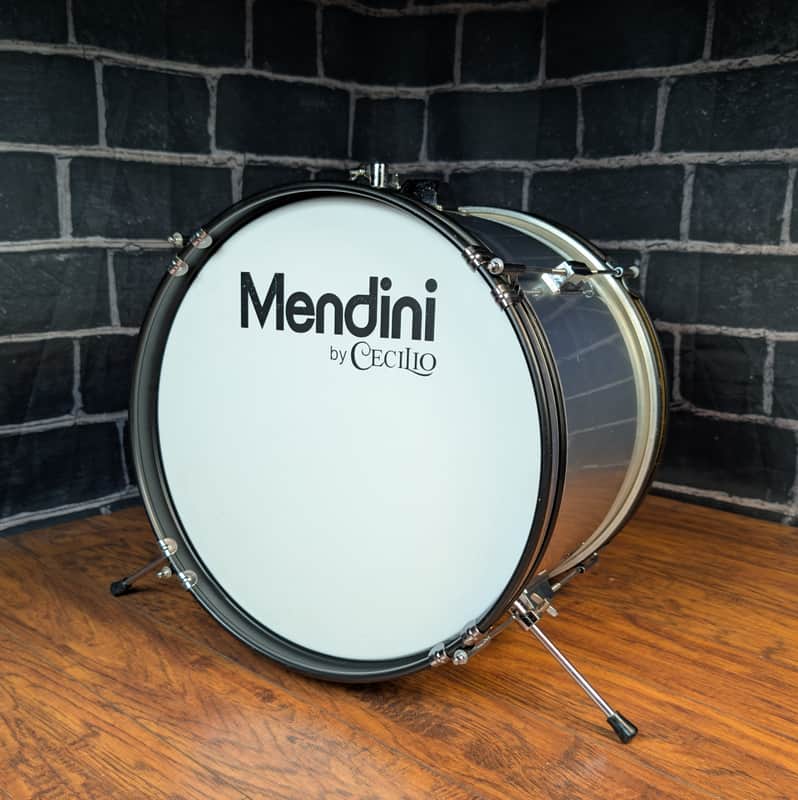 Mendini Junior 16"x11" Poplar Bass Drum – Compact Kick – Warm Poplar Tone – Player‑Grade