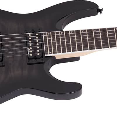 Jackson JS Series Dinky Arch Top JS22Q-7 DKA HT, Amaranth Fingerboard, Transparent Black Burst image 1