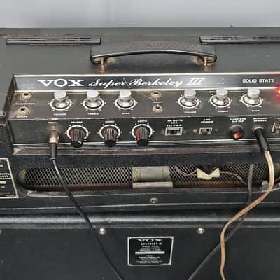 Vox V1083 Berkeley III Super Reverb 2-Channel 35-Watt 2x10" Piggyback Guitar Amp 1969 - 1970 - W/ New MOX V42 Pedal image 11