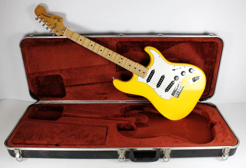 RARE 1981 Vintage Fender Stratocaster Hardtail ~Monaco Yellow~ Maple Neck STRAT +OHSC USA 1970s 1980s image 1