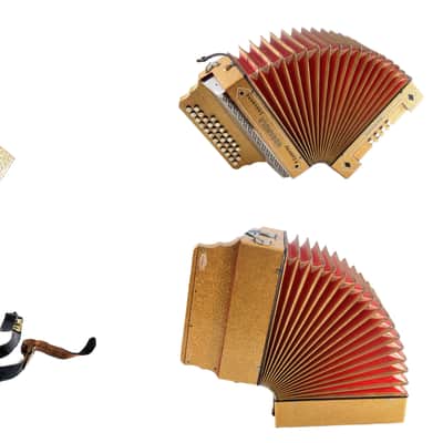 Rare Diatonic Button Accordion Hohner Organola by F. Coderay Lausanne, Switzerland+Original Case&Straps~Squeezebox-C System-powerful voice image 25