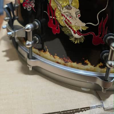 ddrum Vinnie Paul Signature Limited Edition Snare Drum Dragon Graphic 8x14 image 3