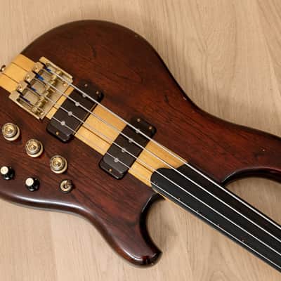 1981 Ibanez Musician MC-924H Vintage Hybrid Fretted & Fretless Bass, AJ10 Alphonso Johnson Signature image 8