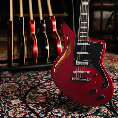 D'Angelico DAPBEDSHOXBCS PREMIER BEDFORD SH Offset Semi-Hollow Body 6-String Electric Guitar w/Gig Bag image 7