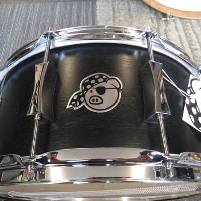 Pork Pie USA 6.5x14" White Oak Snare-Black Belt Finish image 1