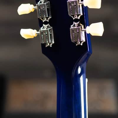Gibson Les Paul Standard 50s Figured Top Electric Guitar - Blueberry Burst with Hardshell Case image 7