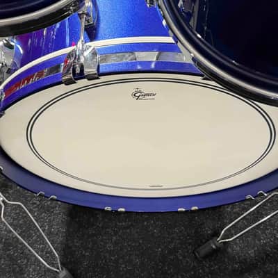~WOW!~ Gretsch USA Custom 4-Piece 10/12/16/22 Drum Kit Set in Gloss Mystic Blue Lacquer image 9