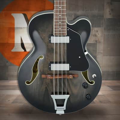 Ibanez AFB Artcore 4 String Electric Hollow Body Bass - Transparent Black Sunburst (AFB200TKS) image 1