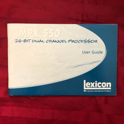 Lexicon MPX550 - Gearspace