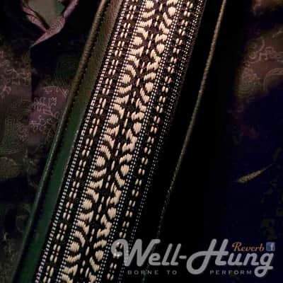 Well-Hung "1969 Series, Sugar Sugar" 3" wide ULTRA-padded leather guitar strap image 5
