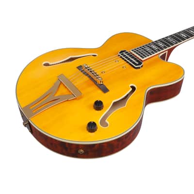 Ibanez Pat Metheny MP3 Guitar with Case Natural Amber Low Gloss image 3