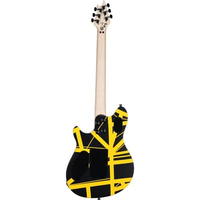 EVH Eddie Van Halen Wolfgang Special Electric Guitar, Striped Black/Yellow image 6