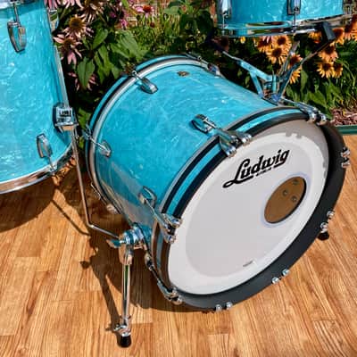 Ludwig Classic Maple Bop Kit Drum Set Glacier Blue 18/12/14 *Mint* image 6