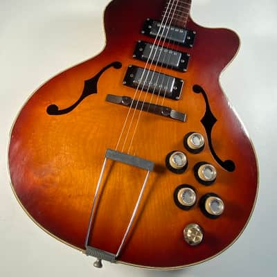Teisco EP-17 Original '60s MIJ Vintage Hollow Body Electric Guitar Made in Japan image 2
