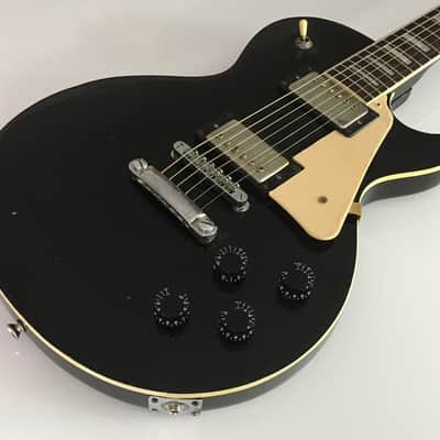 Vintage Matsumoku Memphis LP 1970s Piano Black Beauty Les Paul Dual Humbucker Single Cut Guitar image 2