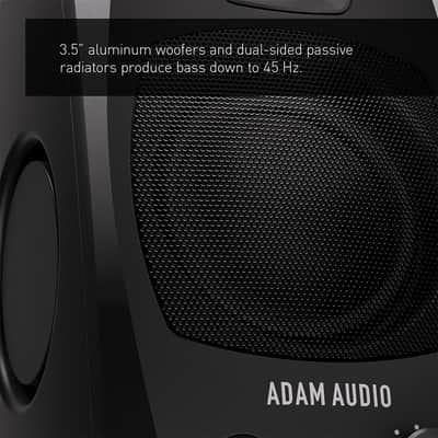 ADAM Audio D3V Active Desktop Monitoring System with USB-C Connection (Pair), Black image 7