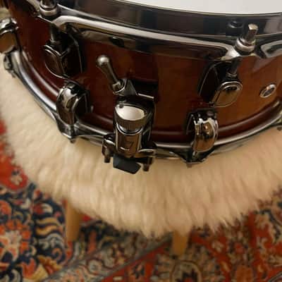 Tama LGB146NQB 6x14" S.L.P. Series G-Bubinga Snare Drum 2010s - Natural Quilted Bubinga image 2