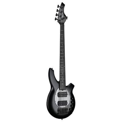 Ernie Ball Music Man Bongo 5HH 5-String Electric Bass, Stealth Black image 2