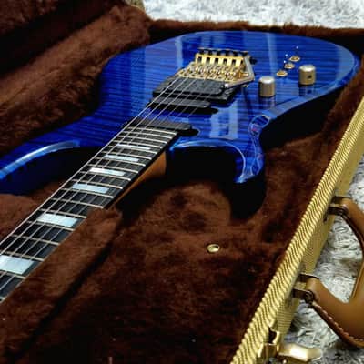 Carvin DC300 Reverse headstock 1990 - Sapphire blues LEFTY SUPER RARE DC300 image 6