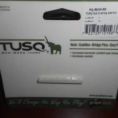 Graph Tech PQ-5043-00 42.9mm Flat Bottom Nut - TUSQ image 1