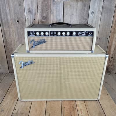 Fender Bassman 6G6-B Head & Cabinet 1962 2x12 Cabinet, Very Good - Blonde image 2
