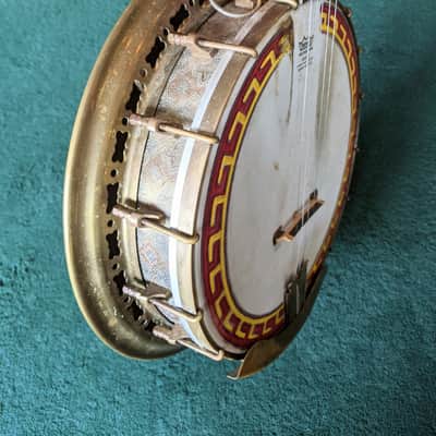 1920's John Grey and Sons London Benares Brass 5 String Banjo image 13