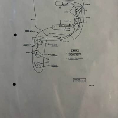 Fender Mustang 1960's wiring harness upgrade with 0.05uF 50v vintage ceramic capacitor image 7