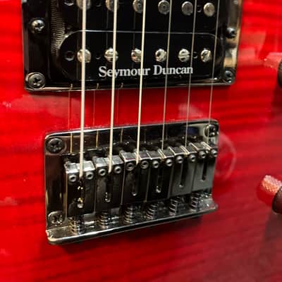 Fender Special Edition Set-Neck Custom Telecaster HH FMT 2003 - Crimson Transparent image 10
