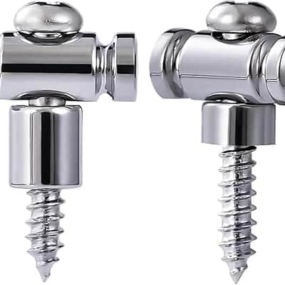 Guitar Roller String Retainers(Set of 2) – String Guide, Strings Trees Replacement Part for Electric Guitars, SR1 Chrome image 1