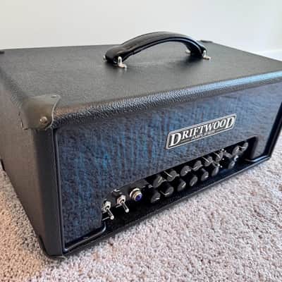 Driftwood Mini Nightmare 2015 - Black tolex with blue flame maple front panel image 4