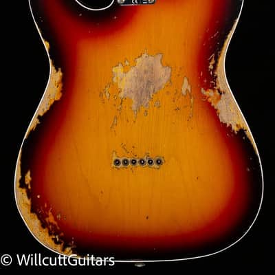 Fender Custom Shop 1960 Telecaster Custom Heavy Relic 3-Tone Sunburst (599) image 4