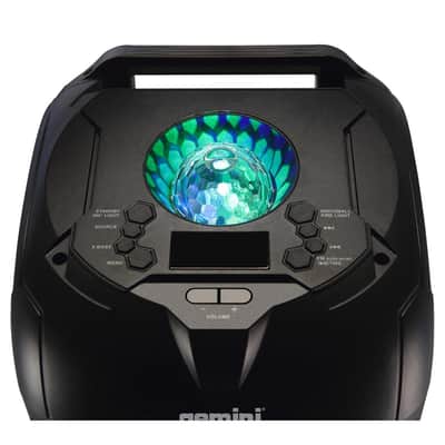 Gemini GPLT-360 1000W Dual 8" Portable Bluetooth Speaker with LED Party Lighting image 7