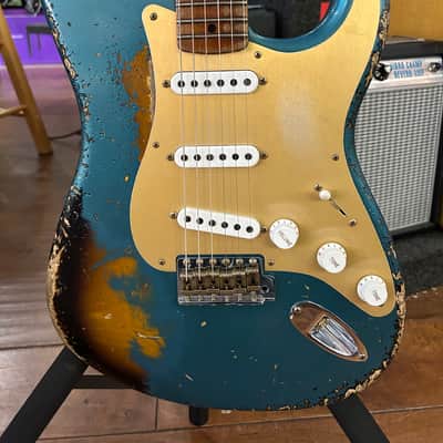 Fender Custom Shop Limited Edition ‘54 Stratocaster Super Heavy Relic - Aged Ocean Turquoise over 2-Color Sunburst /7lbs. 9.6oz #LXX0040 image 11