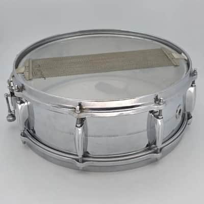 Used Vintage Gretsch 4160 Chrome Over Brass Snare Drum 14x5 - Good image 4