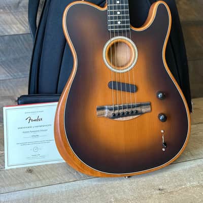 Used Fender American Acoustasonic Telecaster - Sunburst image 13
