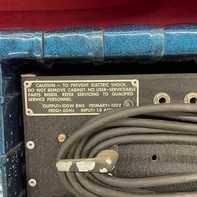 Kustom K200B-5 100 Watt Guitar Amp Head 70's - Blue image 5