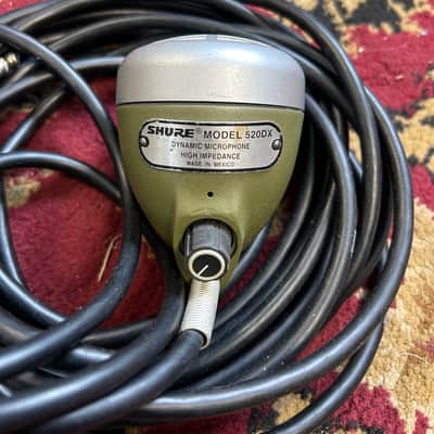 Shure 520DX Green Bullet Harmonica Microphone 2012 - Present - Black image 2