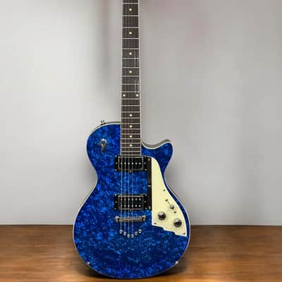 Duesenberg 49er Solid-body, Mahogany (2008) - Blue Pearl image 1