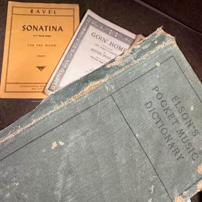 Vintage Antique Old Set of 6 Classical Piano/Vocal Books, Pocket Music Dictionary, G. Schirmer image 6