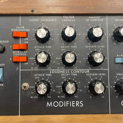 Mid 70s Vintage Moog Minimoog Model D • Early Serial #5233 • Original Walnut • Kenton Pro Solo Mk3 image 8