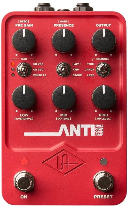 Universal Audio Anti 92 High Gain Amp Emulator Pedal image 1