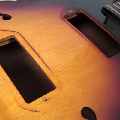1957 Gibson ES-125 D Vintage Project Husk - Sunburst - Rare Double Pickup Model image 19