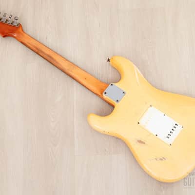 1965 Fender Stratocaster Vintage Guitar Olympic White w/ Case image 13
