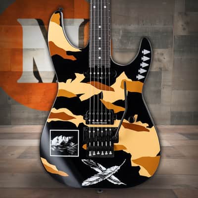 ESP LTD George Lynch Desert Eagle - Black w/ Graphic (LGLDESERTEAGLE) image 1